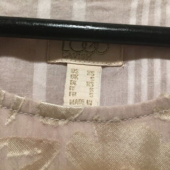 LOGO Lavish Floral Empire waist top Blush Pink 0XS - Picture 7 of 8